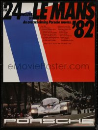 8p0318 PORSCHE Le Mans '82 style 30x40 German special poster 1982 promoting their racing team!