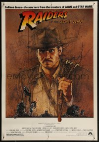8p0320 RAIDERS OF THE LOST ARK 17x24 special poster 1981 adventurer Harrison Ford by Richard Amsel!