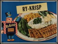 8p0146 RY-KRISP 31x41 advertising poster 1950s cool art, the product with veggies, yummy!