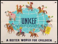 8p0339 UNICEF 18x24 special poster 2006 United Nations Children's Fund, better world style!
