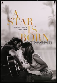 8p1207 STAR IS BORN teaser DS 1sh 2018 Bradley Cooper stars and directs, romantic image w/Lady Gaga!