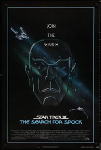 8p1210 STAR TREK III 1sh 1984 The Search for Spock, art of Leonard Nimoy by Huyssen & Huerta!