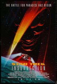 8p1216 STAR TREK: INSURRECTION advance 1sh 1998 sci-fi image of the Enterprise and F. Murray Abraham!