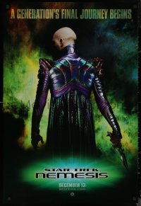 8p1217 STAR TREK: NEMESIS teaser DS 1sh 2002 evil Tom Hardy, a generation's final journey begins!