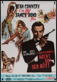 8p0364 FROM RUSSIA WITH LOVE Swedish R1978 Sean Connery as James Bond 007, different Fratini art!