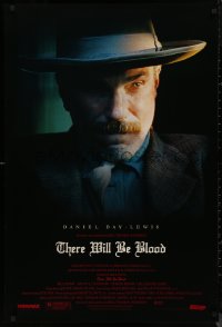 8p1246 THERE WILL BE BLOOD 1sh 2007 close-up of Daniel Day-Lewis, P.T. Anderson directed!