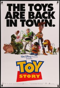 8p1257 TOY STORY int'l 1sh 1995 Disney & Pixar cartoon, great images of Buzz, Woody & cast!