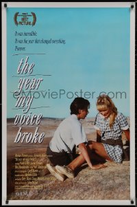 8p1297 YEAR MY VOICE BROKE 1sh 1987 Noah Taylor, Loene Carmen, Australian coming of age movie!