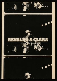 8r0290 RENALDO & CLARA Danish program 1980 different images of Bob Dylan & Joan Baez, rock 'n' roll!