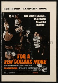 8r0495 FOR A FEW DOLLARS MORE English pressbook 1967 Sergio Leone, Clint Eastwood, very rare!