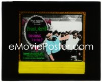 8r0161 DASHING THRU glass slide 1926 future Tarzan star Frank Merrill, rare lost film!