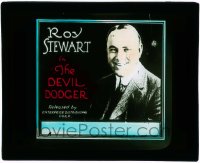 8r0162 DEVIL DODGER glass slide R1910s gambler Roy Stewart won't let minister John Gilbert stop him!