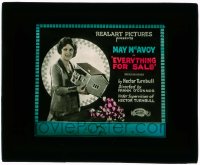 8r0166 EVERYTHING FOR SALE glass slide 1921 McAvoy in movie w/ same plot as I Know Where I'm Going!