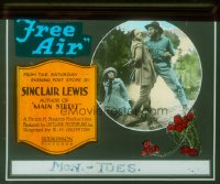 8r0169 FREE AIR glass slide 1922 Tom Douglas, Marjorie Seaman, from the story by Sinclair Lewis!