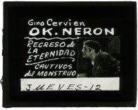 8r0151 O.K. NERO South American glass slide 1953 Gino Cervi in title role, Ancient Rome comedy!