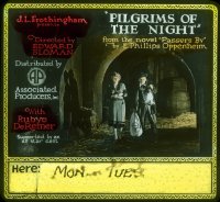 8r0195 PILGRIMS OF THE NIGHT glass slide 1921 Rubye DeRemer, from the novel by E. Phillips Oppenheim