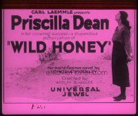 8r0223 WILD HONEY glass slide 1922 Priscilla Dean in her crowning success from world-famous novel!