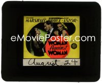 8r0226 WOMAN AGAINST WOMAN glass slide 1938 Mary Astor, Herbert Marshall & Virginia Bruce!