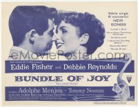 8r0343 BUNDLE OF JOY herald 1957 Debbie Reynolds & Eddie Fisher in their first movie together!