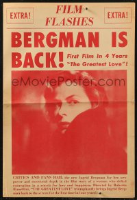 8r0366 EUROPA '51 herald 1954 Ingrid Bergman's back, Roberto Rossellini's The Greatest Love!