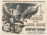 8r0465 TREASURE OF THE SIERRA MADRE herald 1948 Humphrey Bogart, Tim Holt & Walter Huston, classic!