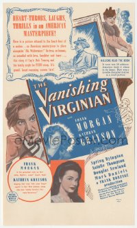 8r0471 VANISHING VIRGINIAN herald 1941 great images of Frank Morgan & Kathryn Grayson, rare!