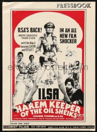 8r0570 ILSA HAREM KEEPER OF THE OIL SHEIKS pressbook 1976 Dyanne Thorne returns as Ilsa!