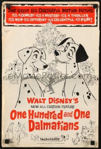 8r0611 ONE HUNDRED & ONE DALMATIANS pressbook 1961 most classic Walt Disney canine family cartoon!