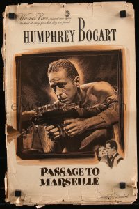 8r0614 PASSAGE TO MARSEILLE pressbook 1944 Humphrey Bogart escapes Devil's Island to fight Nazis!
