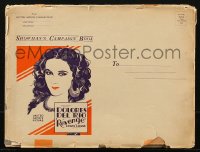 8r0622 REVENGE pressbook 1928 Dolores Del Rio, includes tipped-in herald, ultra rare!