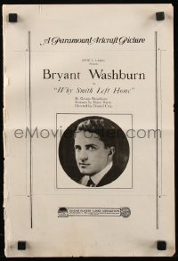 8r0657 WHY SMITH LEFT HOME pressbook 1919 Lois Wilson & Washburn get married but don't get to kiss!