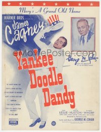 8r0143 YANKEE DOODLE DANDY sheet music 1942 James Cagney patriotic biography, Mary's A Grand Old Name