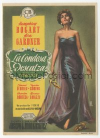8r0819 BAREFOOT CONTESSA Spanish herald 1956 great full-length Alejandro art of sexy Ava Gardner!
