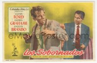 8r0828 BIG HEAT horizontal Spanish herald 1954 Glenn Ford & Lee Marvin, Fritz Lang noir, different!