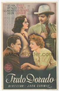 8r0838 BOOM TOWN Spanish herald 1944 Clark Gable, Spencer Tracy, Claudette Colbert, Hedy Lamarr