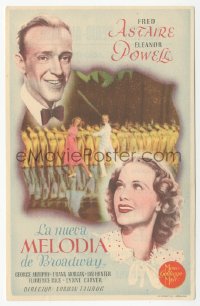 8r0844 BROADWAY MELODY OF 1940 Spanish herald 1940 different image of Fred Astaire & Eleanor Powell!