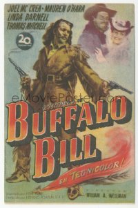 8r0848 BUFFALO BILL Spanish herald 1948 Joel McCrea, Maureen O'Hara, William Wellman, different!