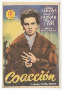 8r0850 CAGE OF GOLD Spanish herald 1951 Jean Simmons is blackmailed & accused of bigamy, different!