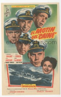 8r0851 CAINE MUTINY Spanish herald 1954 Humphrey Bogart, Jose Ferrer, Johnson & MacMurray!