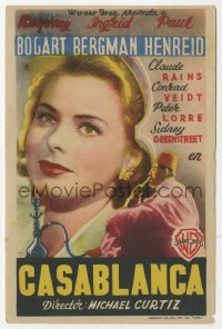 8r0856 CASABLANCA Spanish herald 1946 different image of Ingrid Bergman, Michael Curtiz classic!