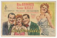 8r0872 COVER GIRL Spanish herald 1948 great different art of Rita Hayworth & Gene Kelly!