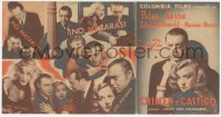 8r0691 CRIME & PUNISHMENT 4pg Spanish herald 1936 Josef von Sternberg, Peter Lorre, Marian Marsh!