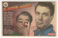 8r0878 DEAD OF NIGHT Spanish herald 1948 wacky image of ventriloquist Michael Redgrave & his dummy!