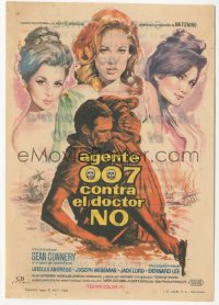 8r0888 DR. NO Spanish herald 1963 different art of Sean Connery as James Bond & sexy girls by Mac!