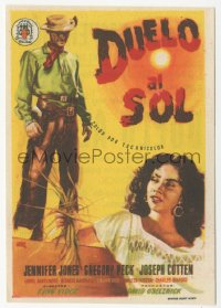 8r0894 DUEL IN THE SUN Spanish herald 1953 different Jano art of Jennifer Jones & Gregory Peck!