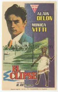 8r0897 ECLIPSE Spanish herald 1963 Antonioni, Alain Delon, Monica Vitti, different & rare!