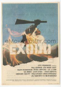 8r0902 EXODUS Spanish herald 1963 Otto Preminger classic, great artwork by Saul Bass!