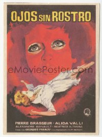 8r0903 EYES WITHOUT A FACE Spanish herald 1963 Georges Franju's Les Yeux Sans Visage, great art!