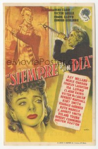 8r0911 FOREVER & A DAY Spanish herald 1953 Marseal art of Ida Lupino, different & ultra rare!