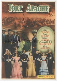 8r0912 FORT APACHE Spanish herald 1948 John Wayne, Henry Fonda, Shirley Temple, McLaglen, different!
